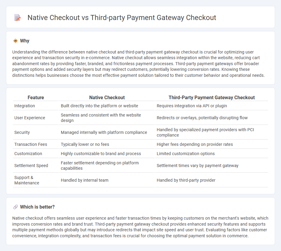 Native Checkout vs Third-Party Payment Gateway Checkout in Commerce