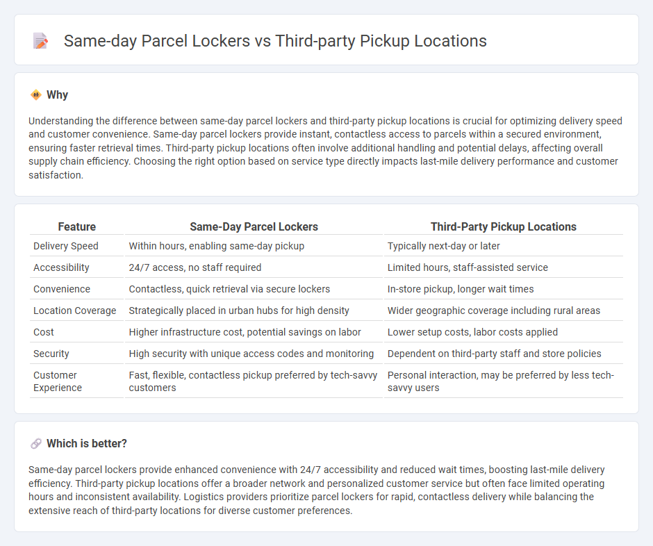 Same-Day Parcel Lockers vs Third-Party Pickup Locations in Logistics