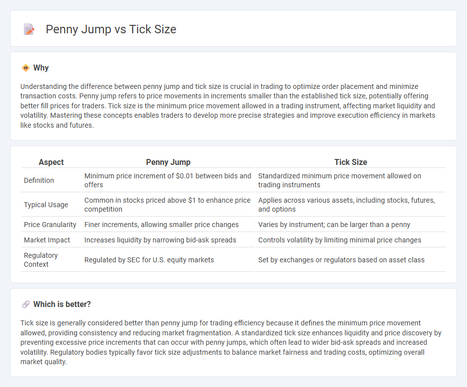 Penny Jump vs Tick Size in Trading