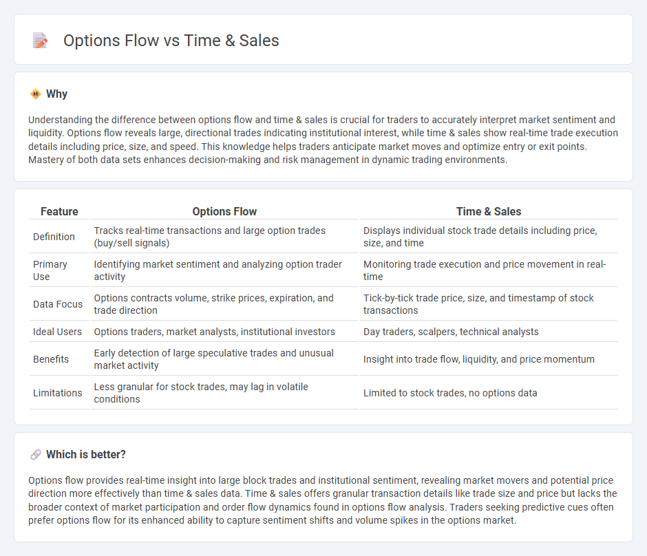 Options Flow vs Time & Sales in Trading