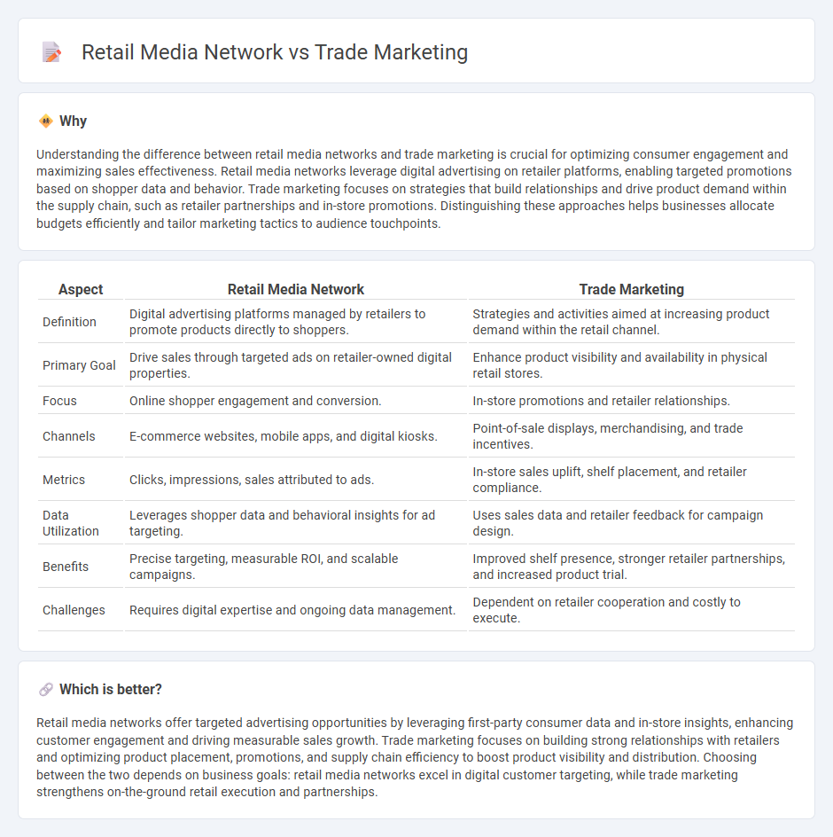 Retail Media Network vs Trade Marketing in Commerce