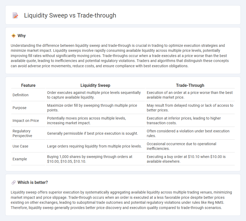 Liquidity Sweep vs Trade-Through in Trading