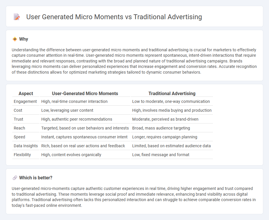 User Generated Micro Moments vs Traditional Advertising in Marketing