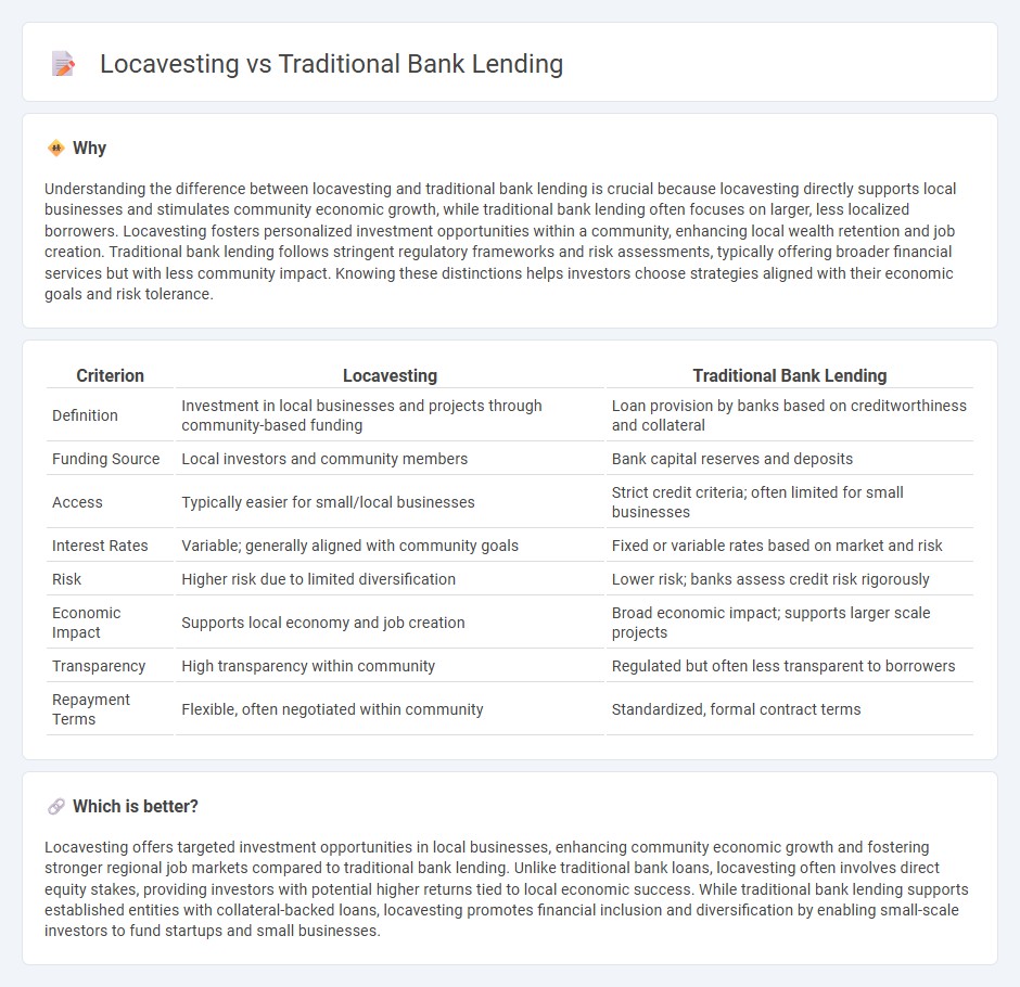 Locavesting vs Traditional Bank Lending in Economy