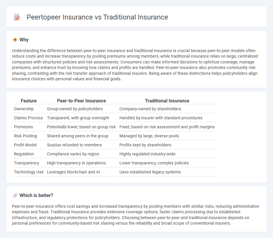 Peertopeer Insurance vs Traditional Insurance in Insurance