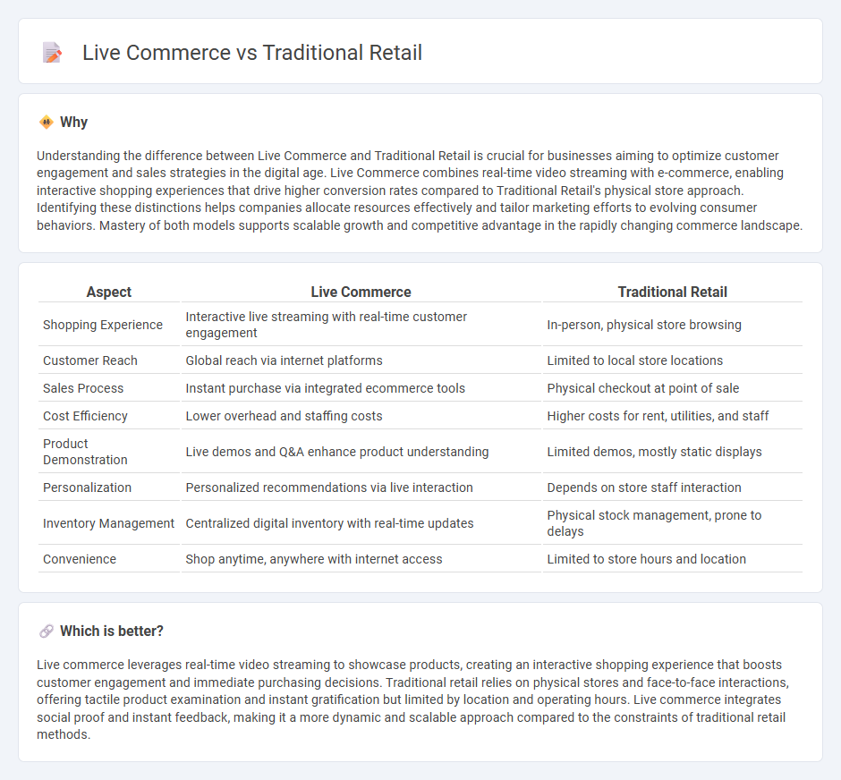 Live Commerce vs Traditional Retail in Commerce