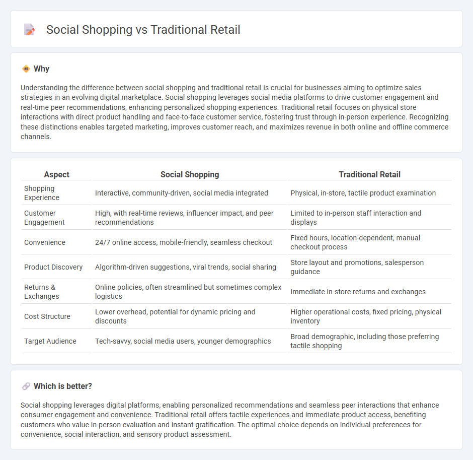 Social Shopping vs Traditional Retail in Commerce