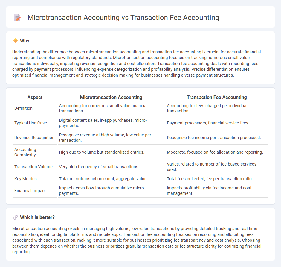 Microtransaction Accounting vs Transaction Fee Accounting in Accounting