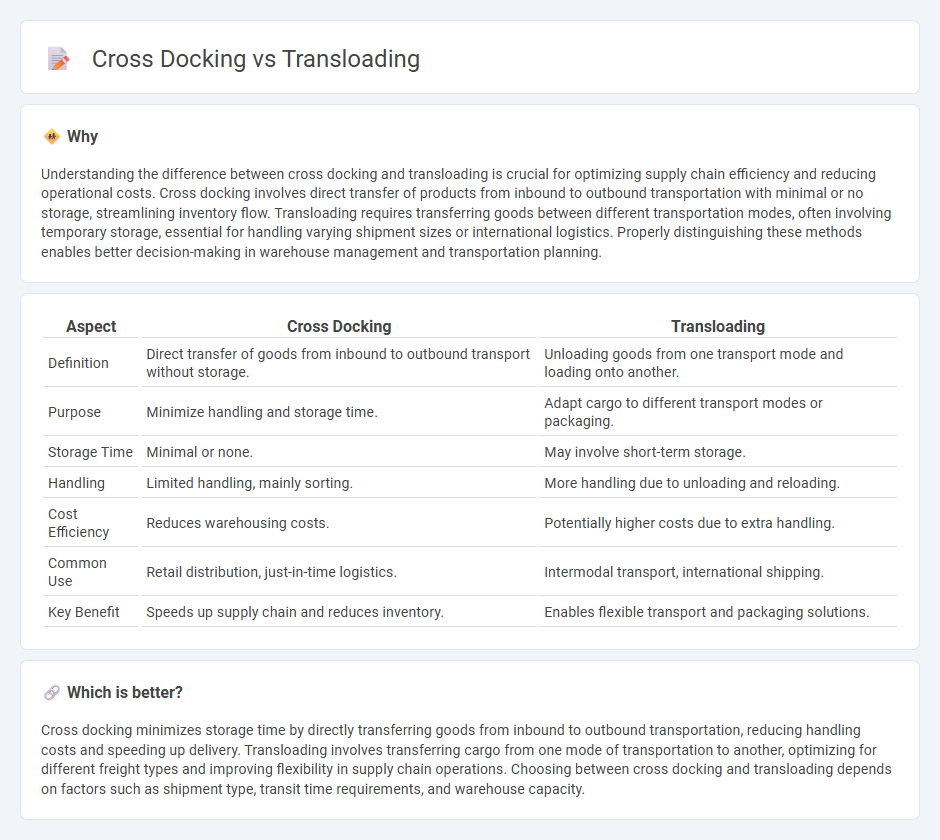 Cross Docking vs Transloading in Logistics