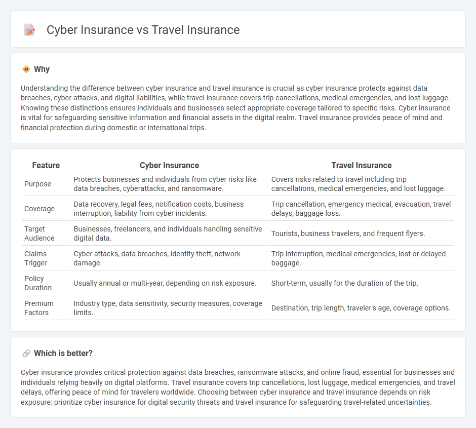 Cyber Insurance vs Travel Insurance in Insurance