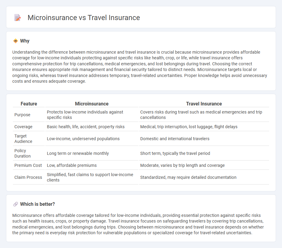 Microinsurance vs Travel Insurance in Insurance