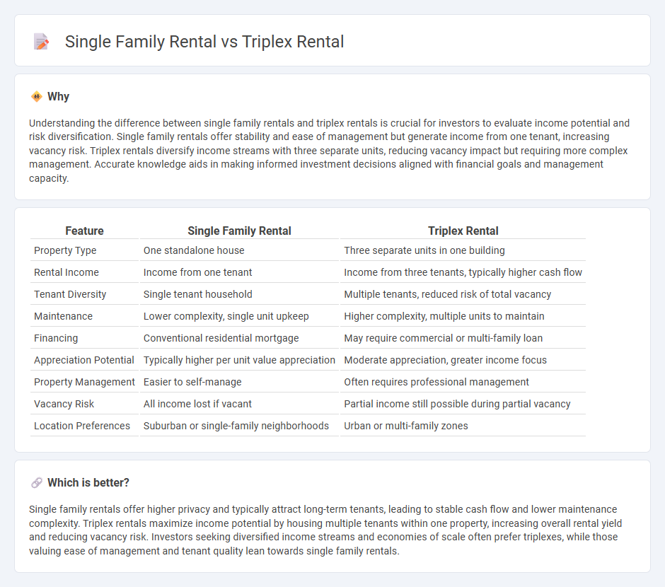 Single Family Rental vs Triplex Rental in Real Estate