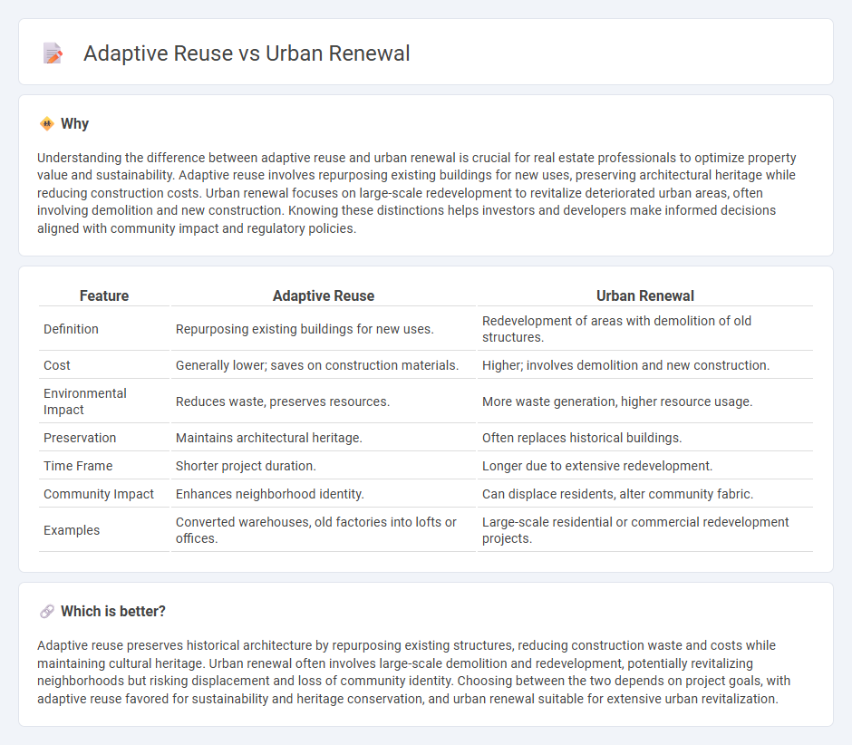 Adaptive Reuse vs Urban Renewal in Real Estate