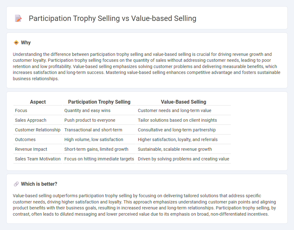 Participation Trophy Selling vs Value-Based Selling in Sales