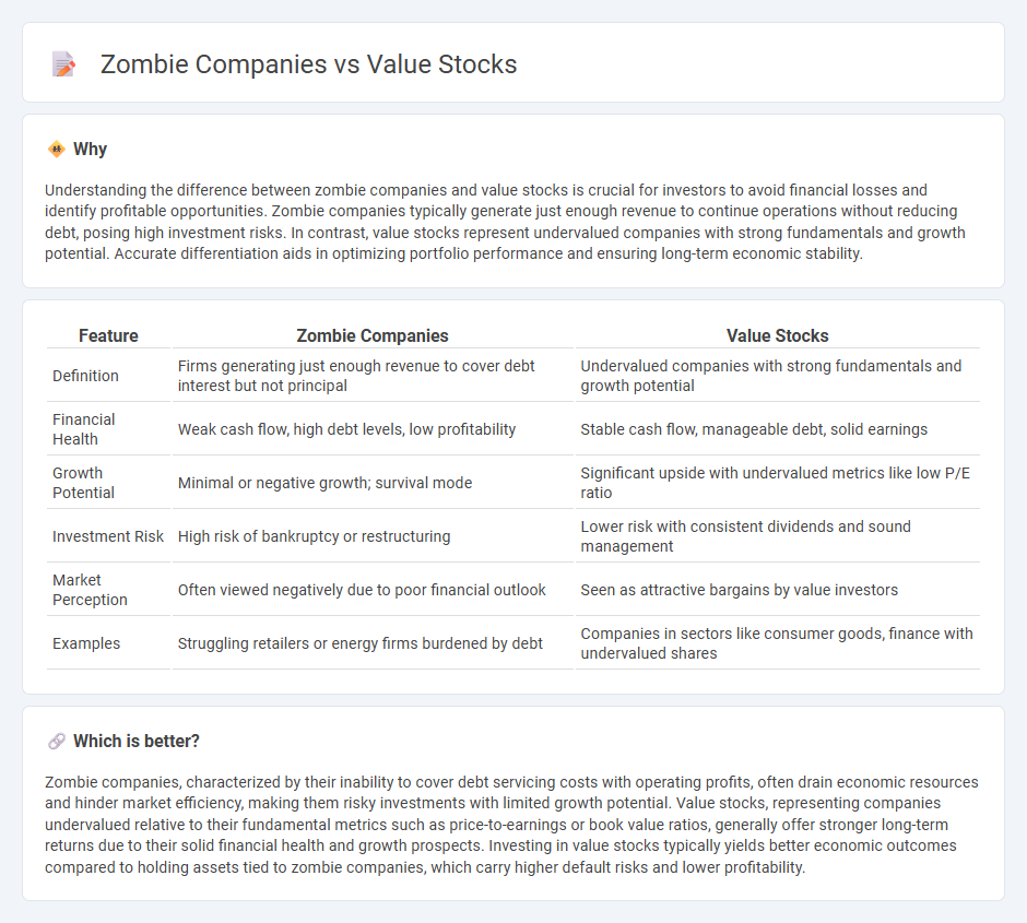 Zombie Companies vs Value Stocks in Economy