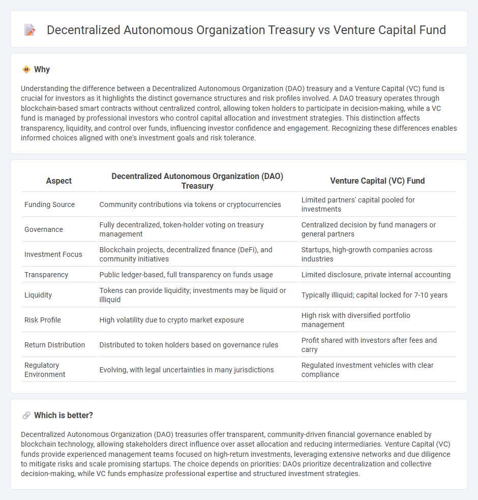 Decentralized Autonomous Organization Treasury vs Venture Capital Fund in Finance
