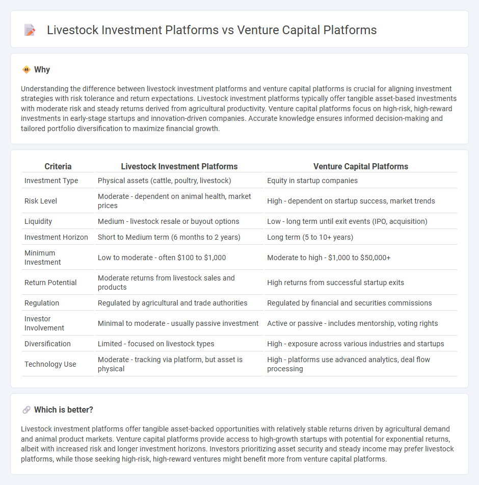 Livestock Investment Platforms vs Venture Capital Platforms in Investment