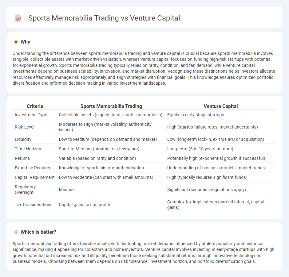 Sports Memorabilia Trading vs Venture Capital in Investment