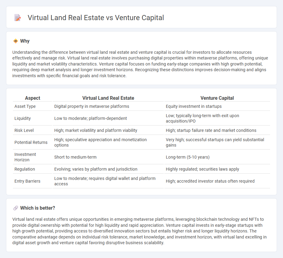 Virtual Land Real Estate vs Venture Capital in Investment