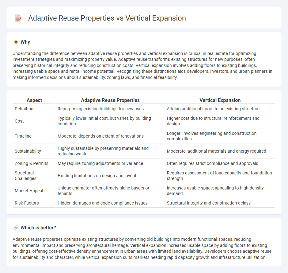 Adaptive Reuse Properties vs Vertical Expansion in Real Estate