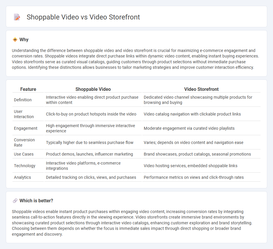 Shoppable Video vs Video Storefront in Commerce