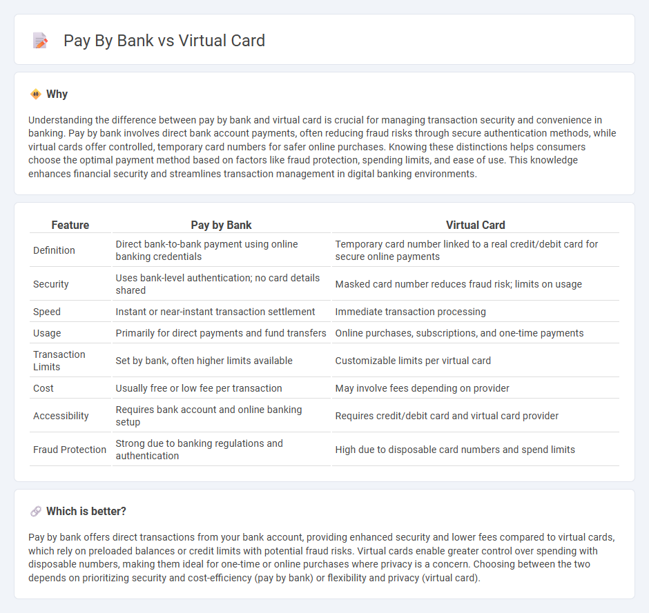 Pay By Bank vs Virtual Card in Banking