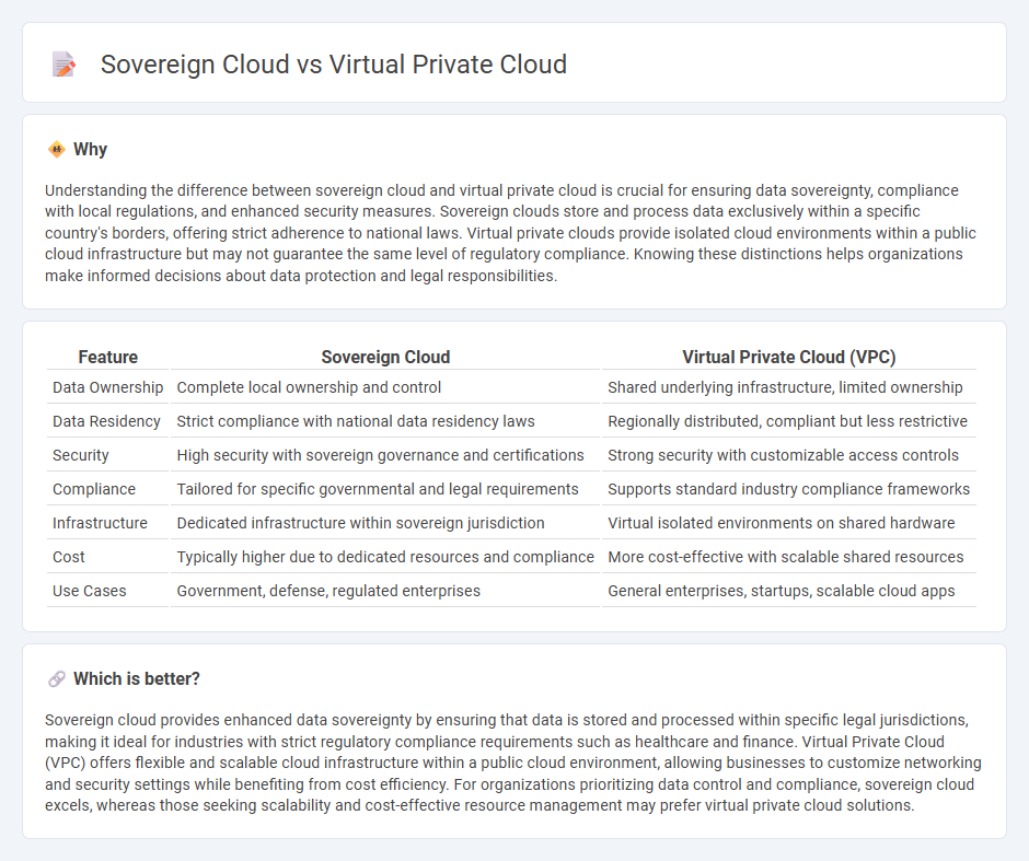 Sovereign Cloud vs Virtual Private Cloud in Technology