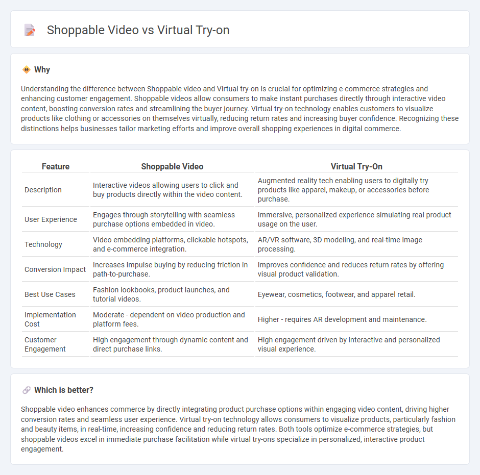 Shoppable Video vs Virtual Try-On in Commerce
