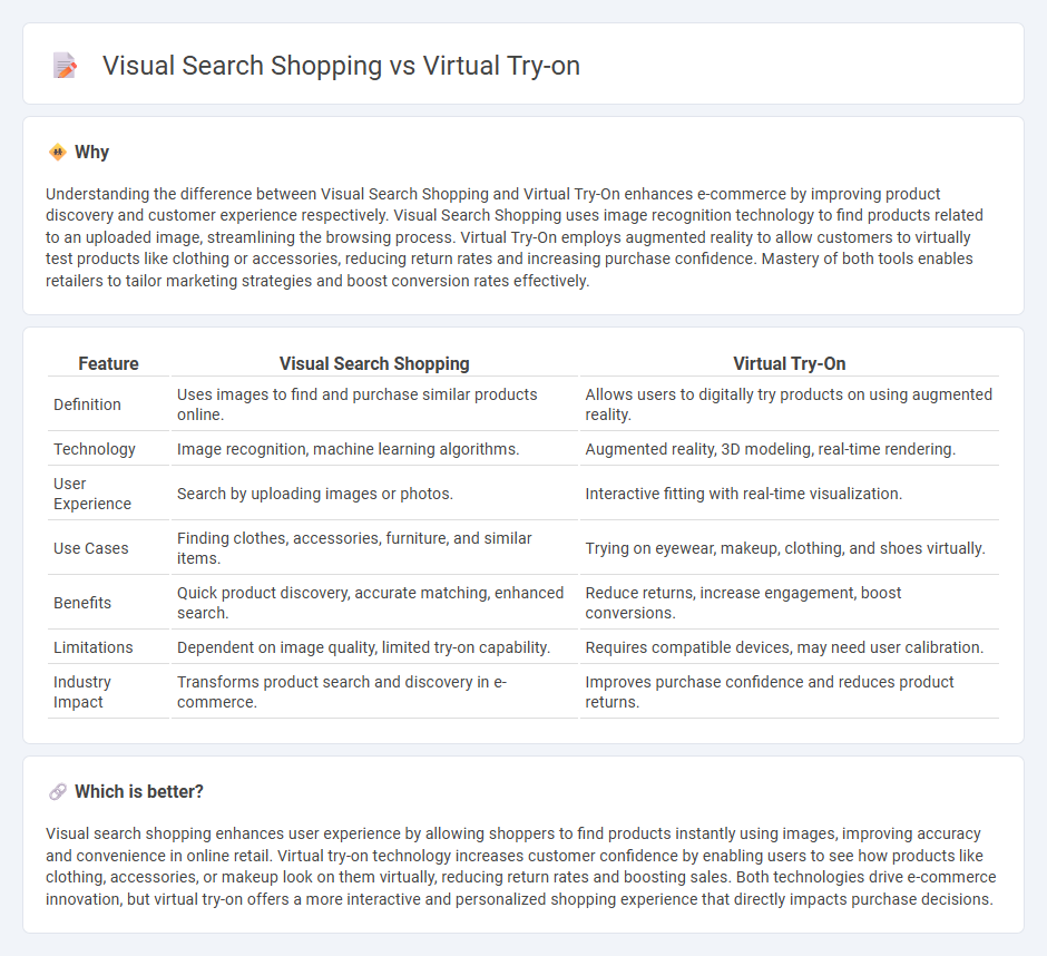 Visual Search Shopping vs Virtual Try-On in Commerce