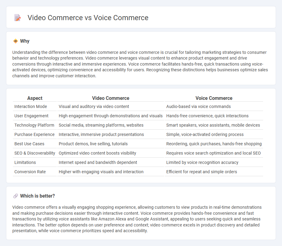 Video Commerce vs Voice Commerce in Commerce