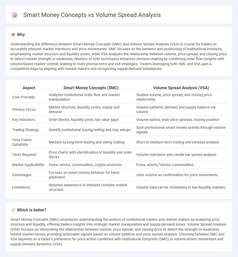 Smart Money Concepts vs Volume Spread Analysis in Trading