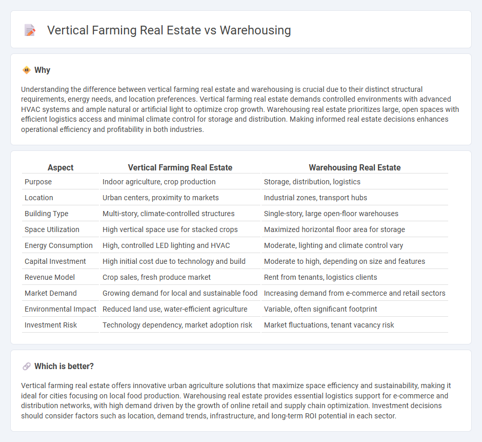 Vertical Farming Real Estate vs Warehousing in Real Estate