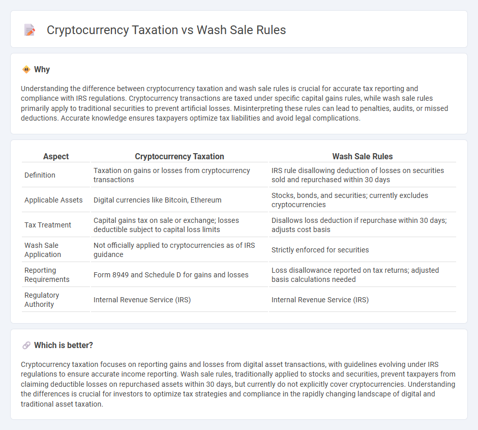 Cryptocurrency Taxation vs Wash Sale Rules in Accounting