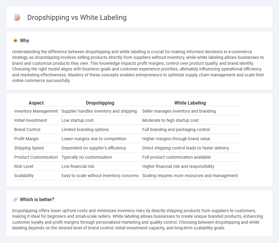 Dropshipping vs White Labeling in Commerce