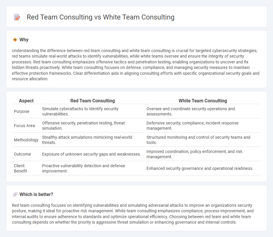 Red Team Consulting vs White Team Consulting in Consulting