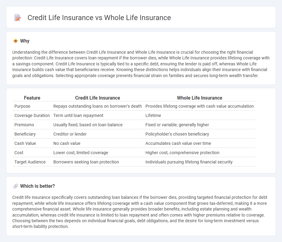 Credit Life Insurance vs Whole Life Insurance in Insurance