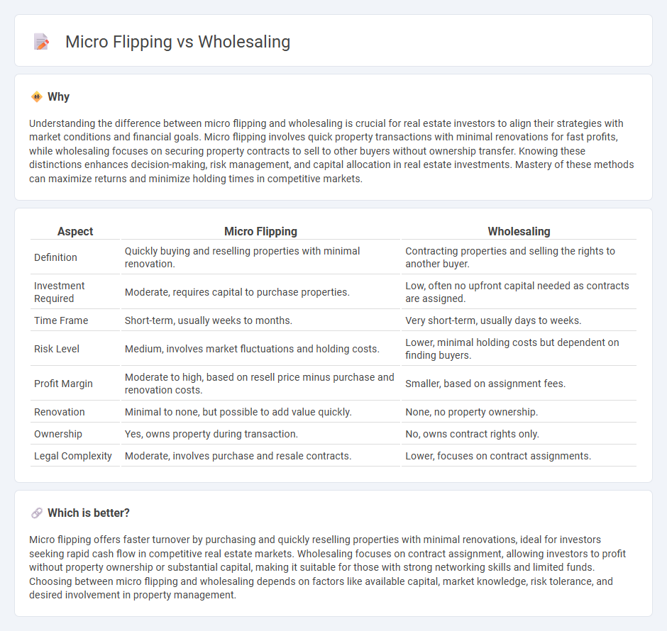 Micro Flipping vs Wholesaling in Real Estate