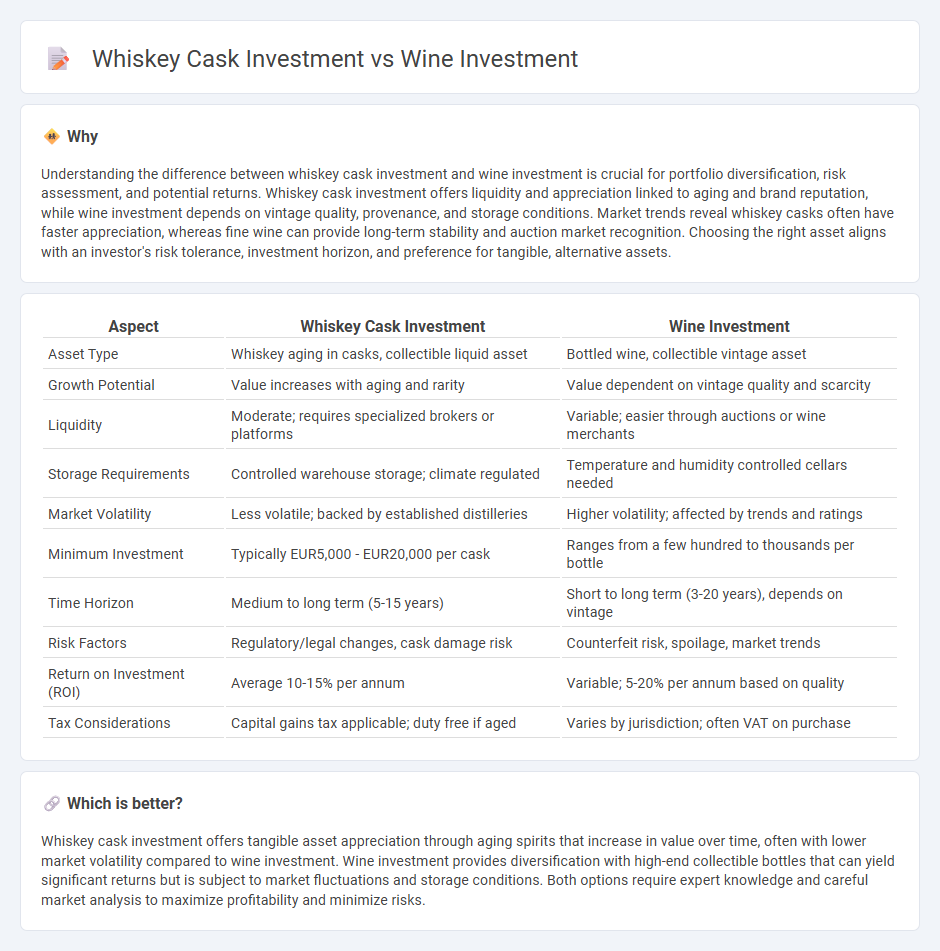 Whiskey Cask Investment vs Wine Investment in Investment