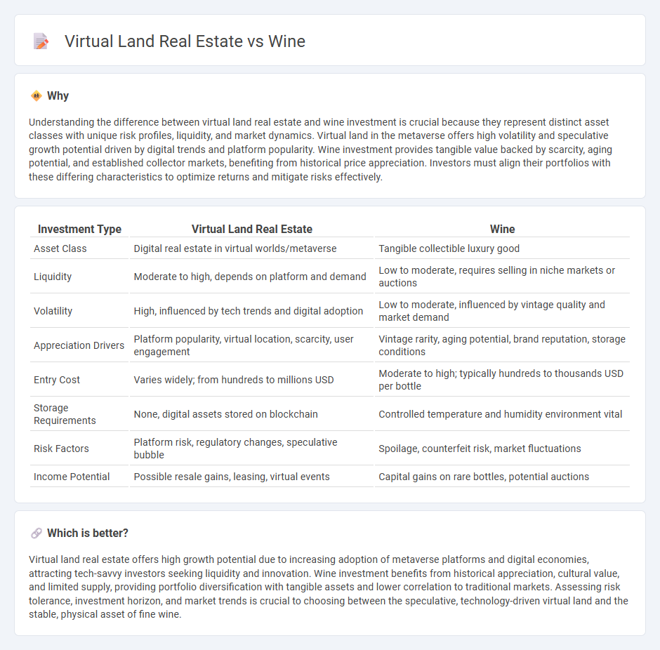 Virtual Land Real Estate vs Wine in Investment