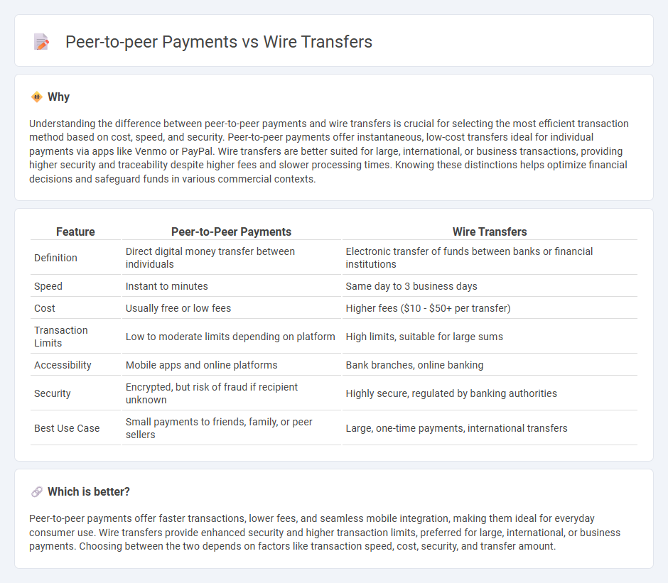 Peer-To-Peer Payments vs Wire Transfers in Commerce