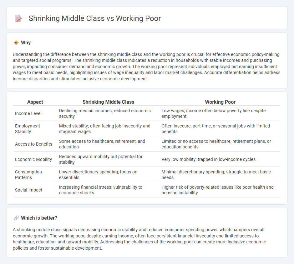Shrinking Middle Class vs Working Poor in Economy