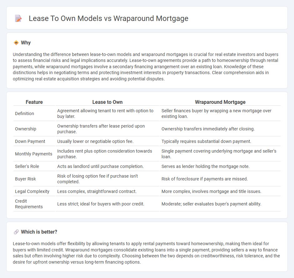 Lease To Own Models vs Wraparound Mortgage in Real Estate