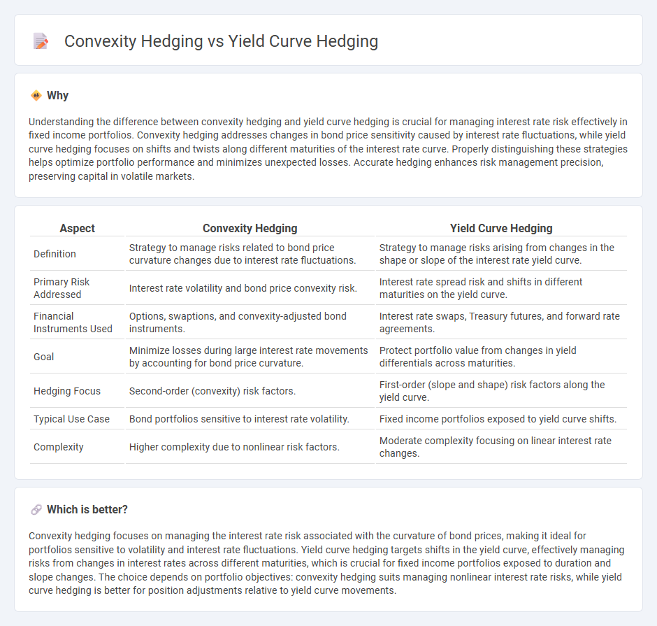 Convexity Hedging vs Yield Curve Hedging in Finance