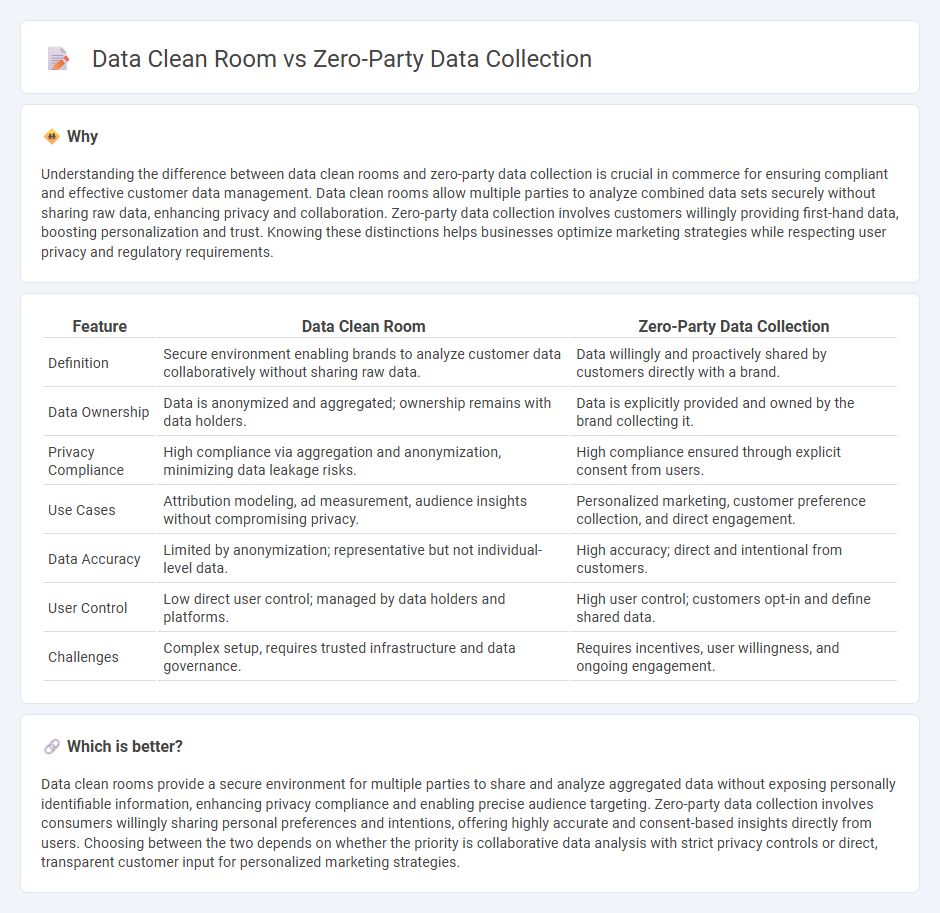 Data Clean Room vs Zero-Party Data Collection in Commerce