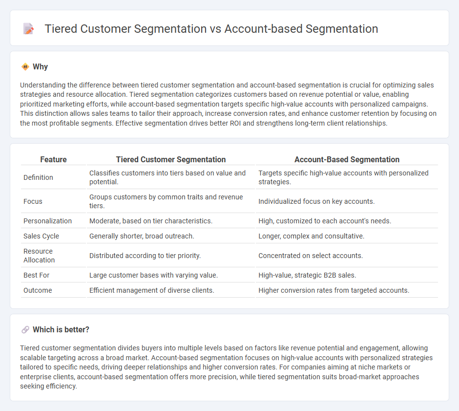 Tiered Customer Segmentation vs Account-Based Segmentation in Sales