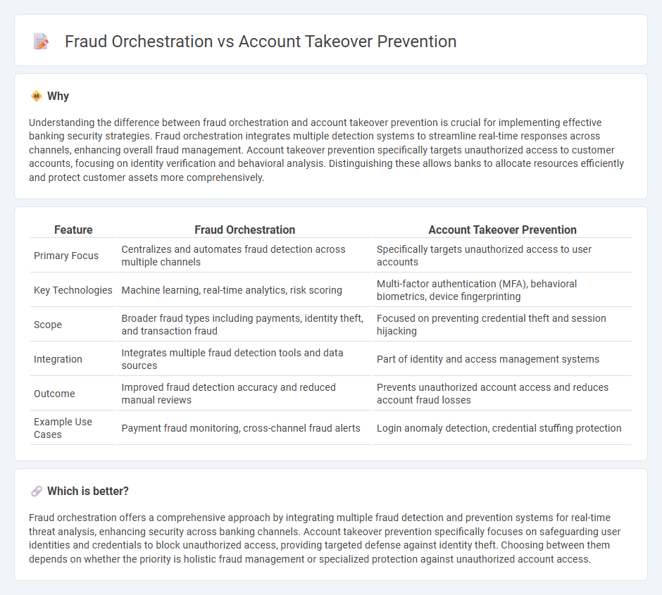 Fraud Orchestration vs Account Takeover Prevention in Banking