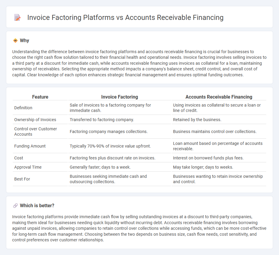 Invoice Factoring Platforms vs Accounts Receivable Financing in Accounting