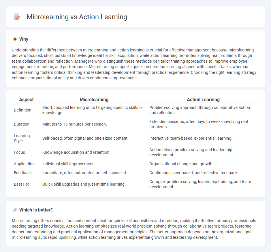 Microlearning vs Action Learning in Management