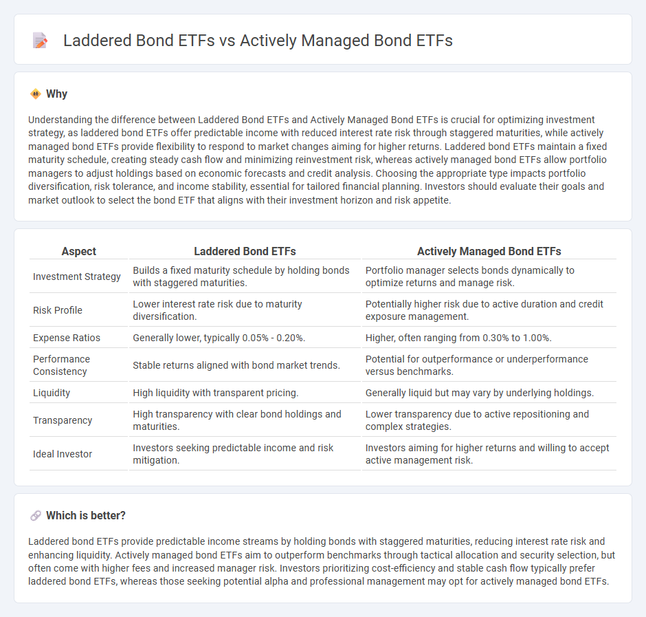 Laddered Bond Etfs vs Actively Managed Bond Etfs in Finance