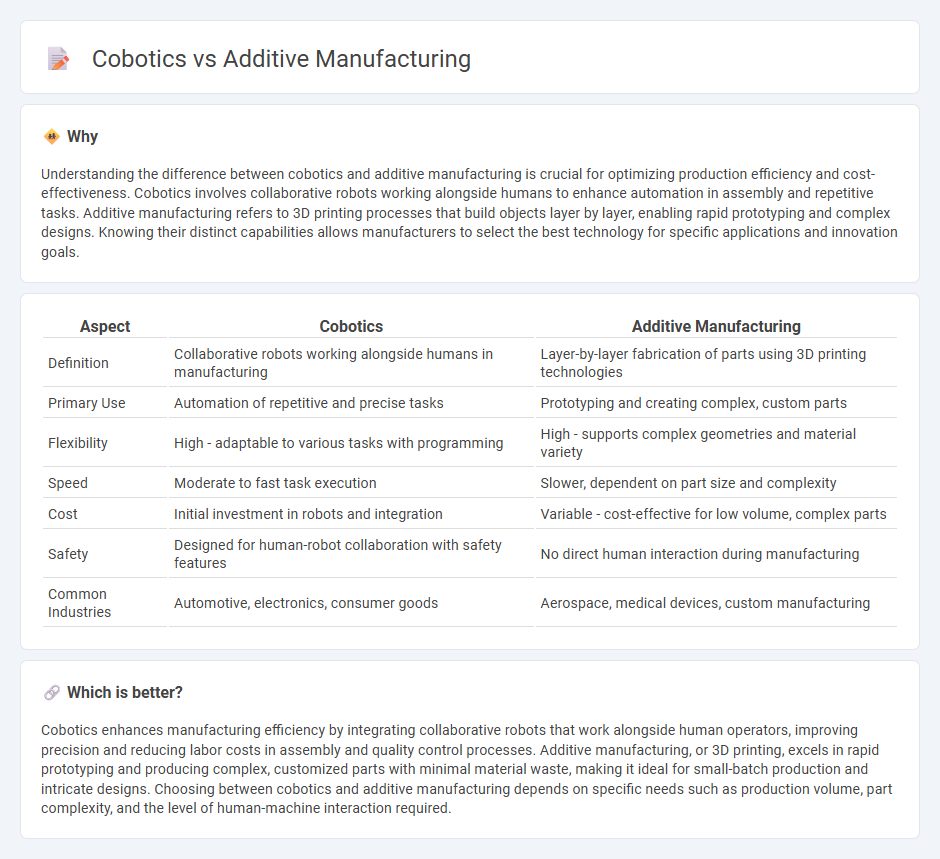Cobotics vs Additive Manufacturing in Manufacturing